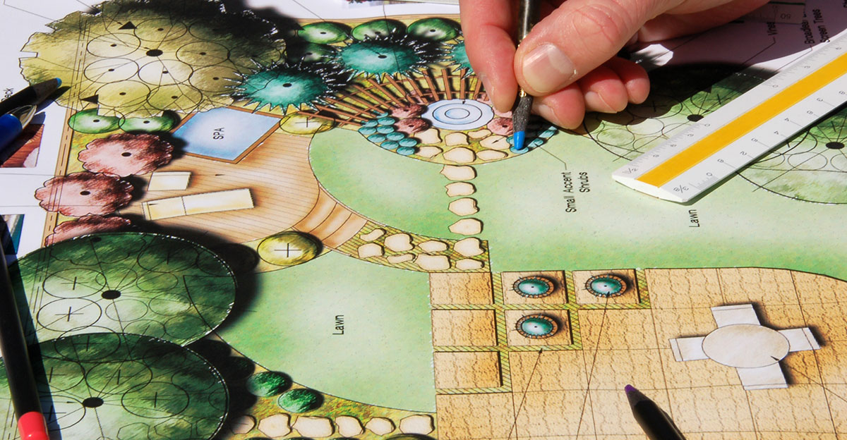 designs for landscaping and plans for permits